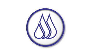 Water Tender drops in a circular logo